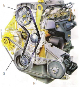 piece moteur, kit courroie de distribution