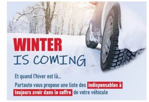 Les indispensables à avoir dans le coffre en hiver