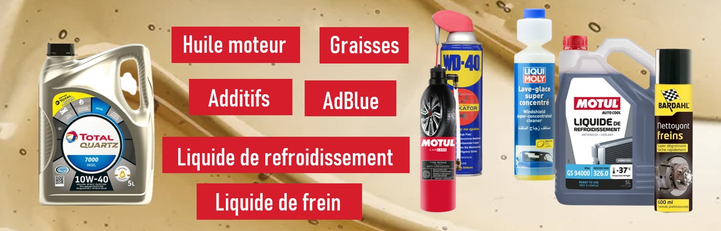 Huile, liquides et entretien Partauto